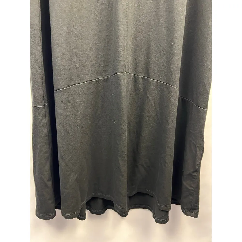 J. Jill Wearever Black Maxi Dress Rayon Spandex Sleeveless Travel Minimalist - Image 5