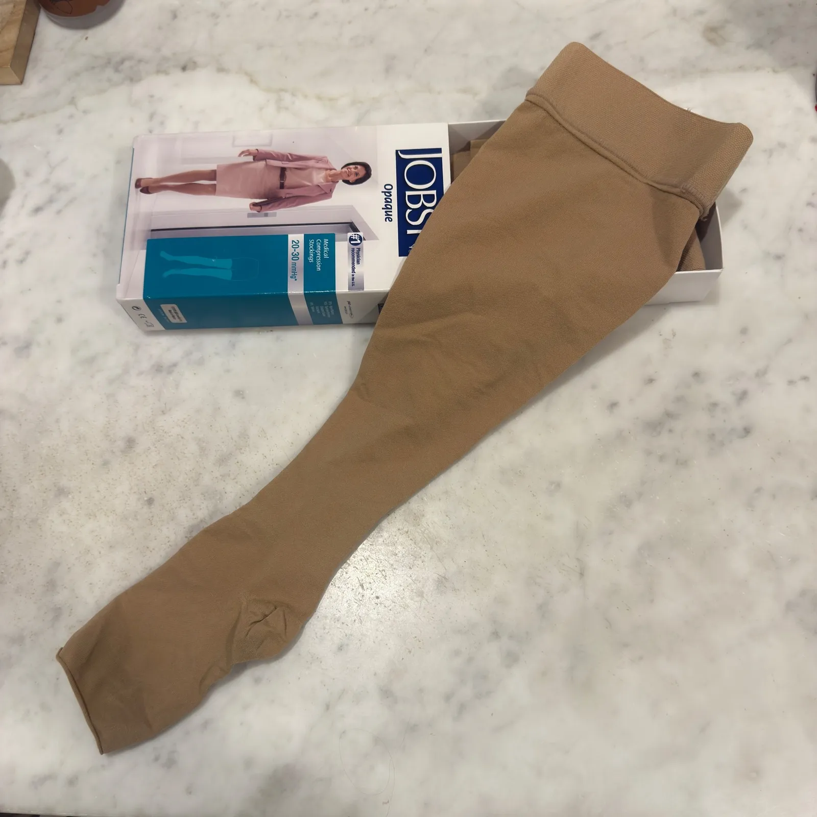 JOBST Opaque Natural Medical Compression Stockings 20 - Image 5