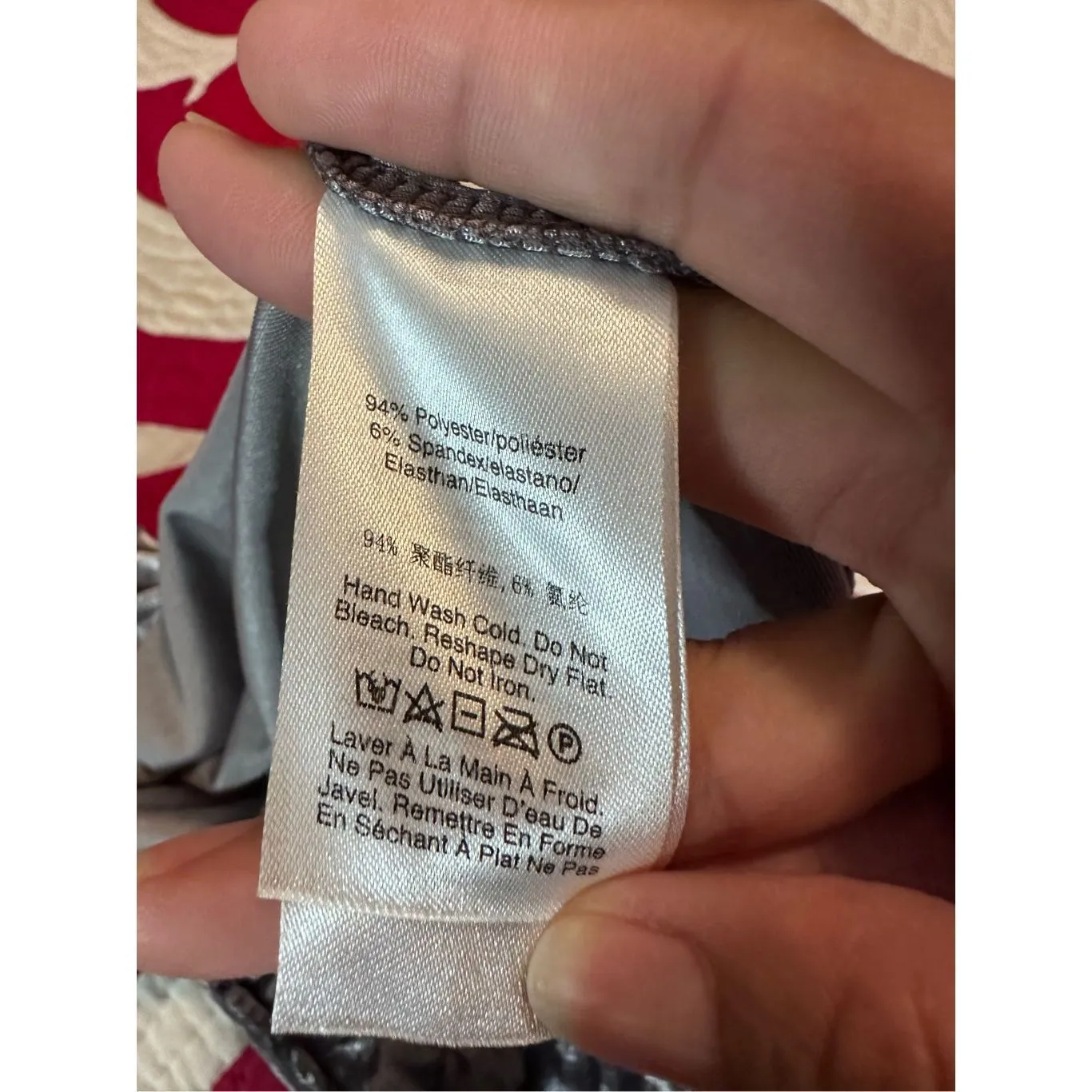 DKNY Crushed Velvet Gray Sleeveless Cowl Neck Women’s Top NWOT - Image 7