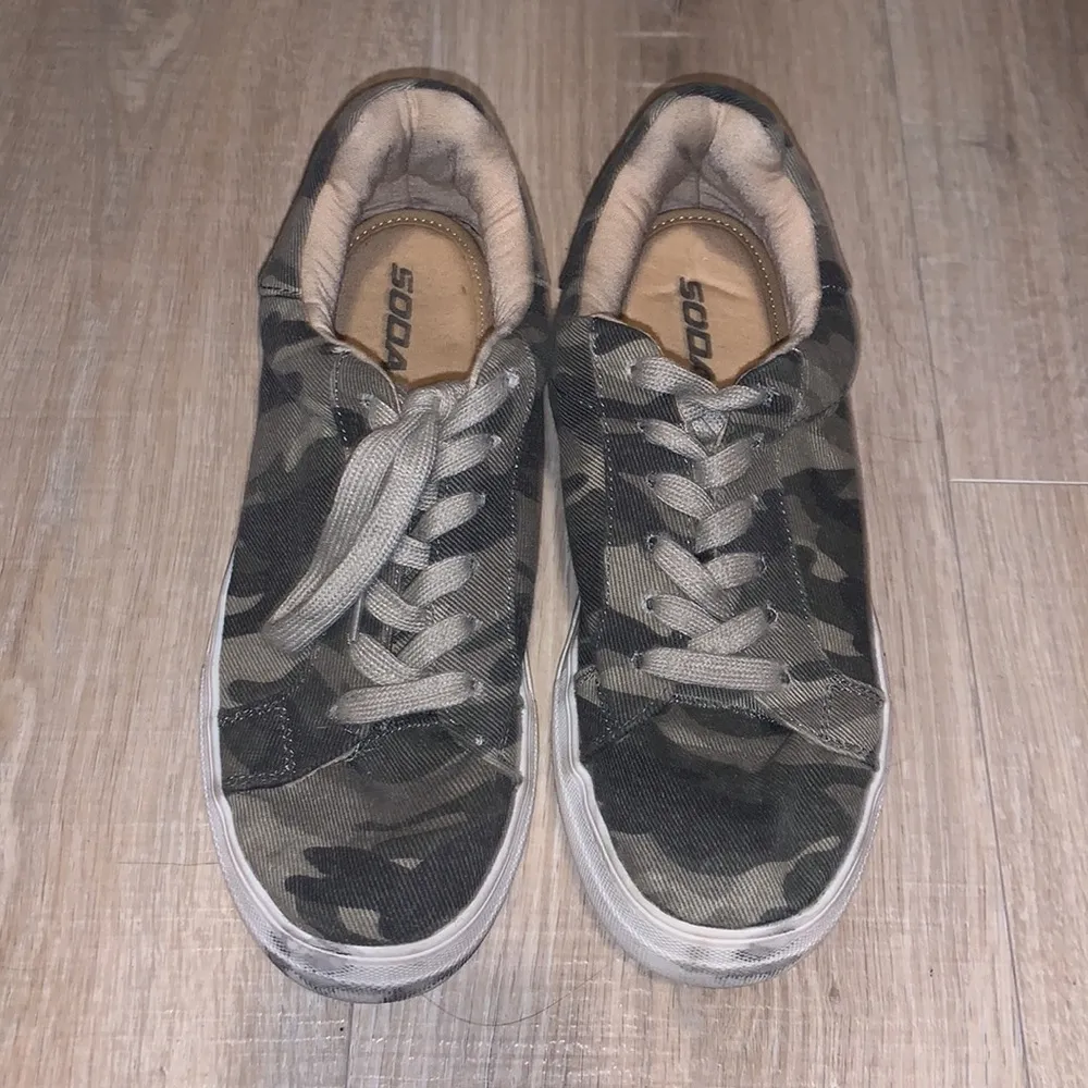 Soda  Hoodie green camo casual shoes - Image 5