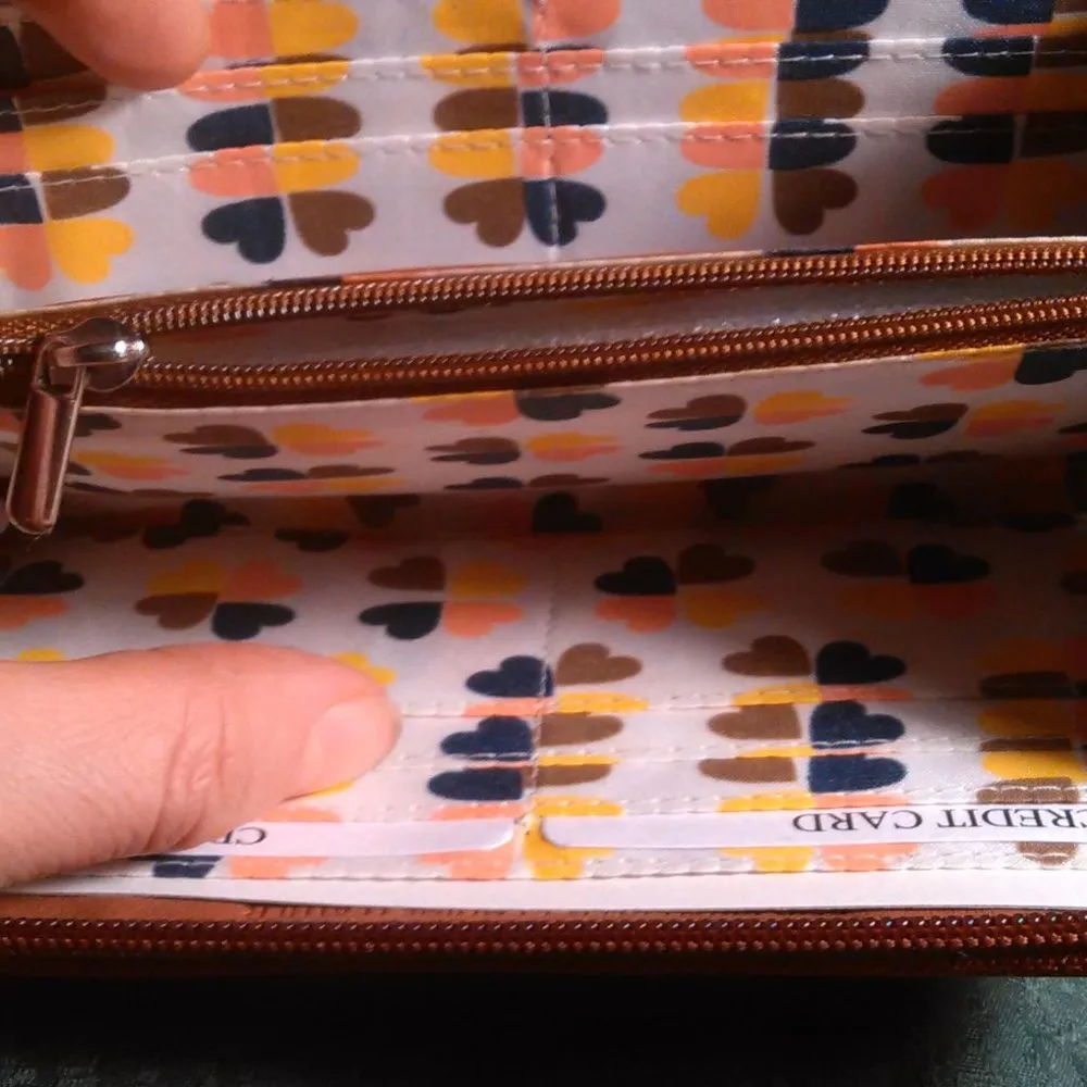 Tan Leather Owl Wallet with RFID Protection - Image 7