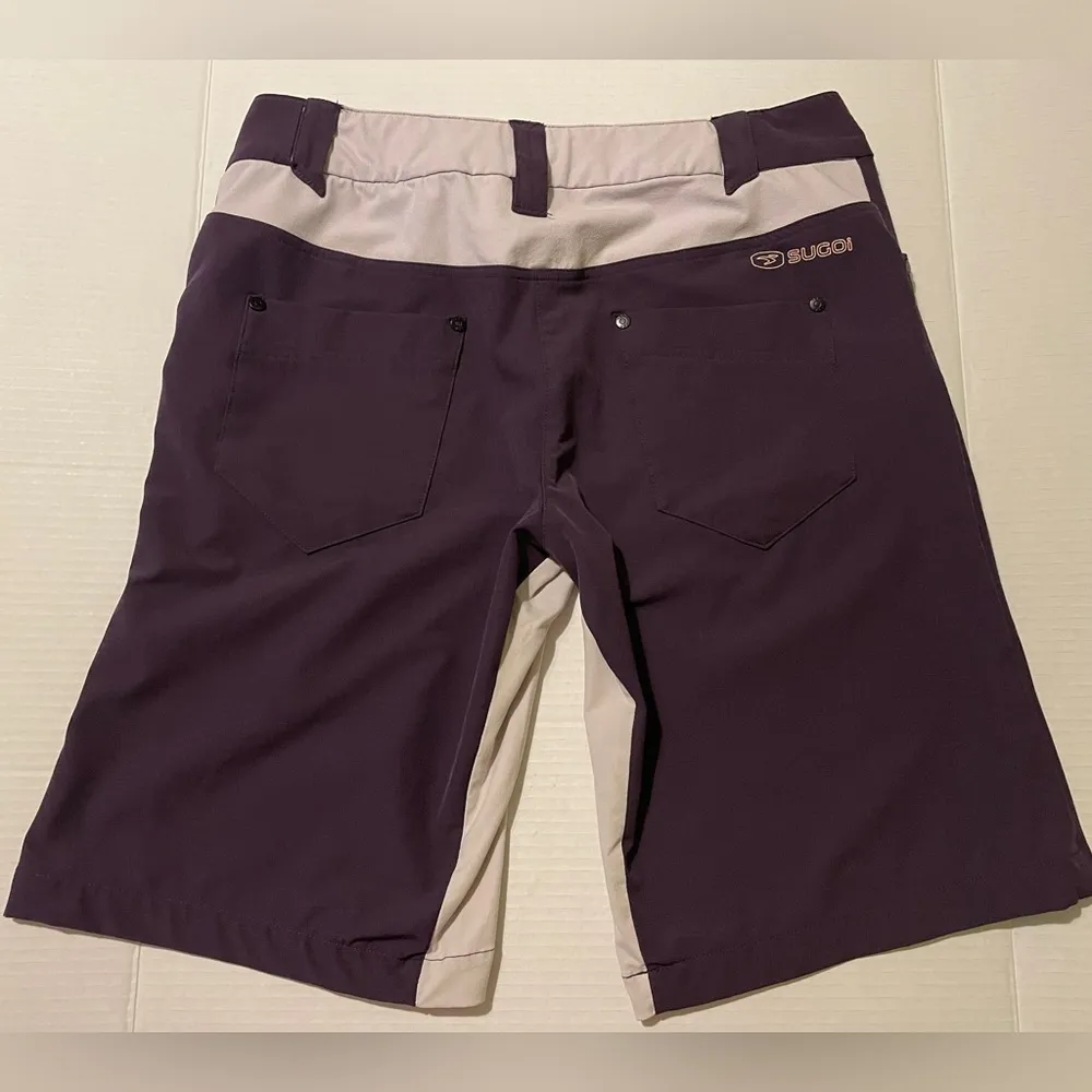 Sugoi Women’s Lucy Two Tone Purple Cycling Sport Shorts MED - Image 6