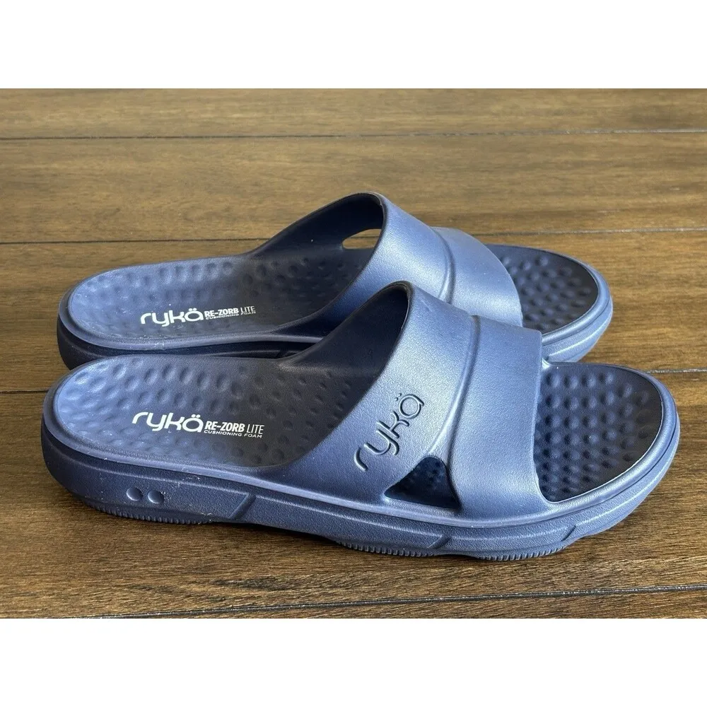Ryka Women's Re-zorb Lite Slide Recovery Sandal Sandals 10 comfort flat slides - Image 3