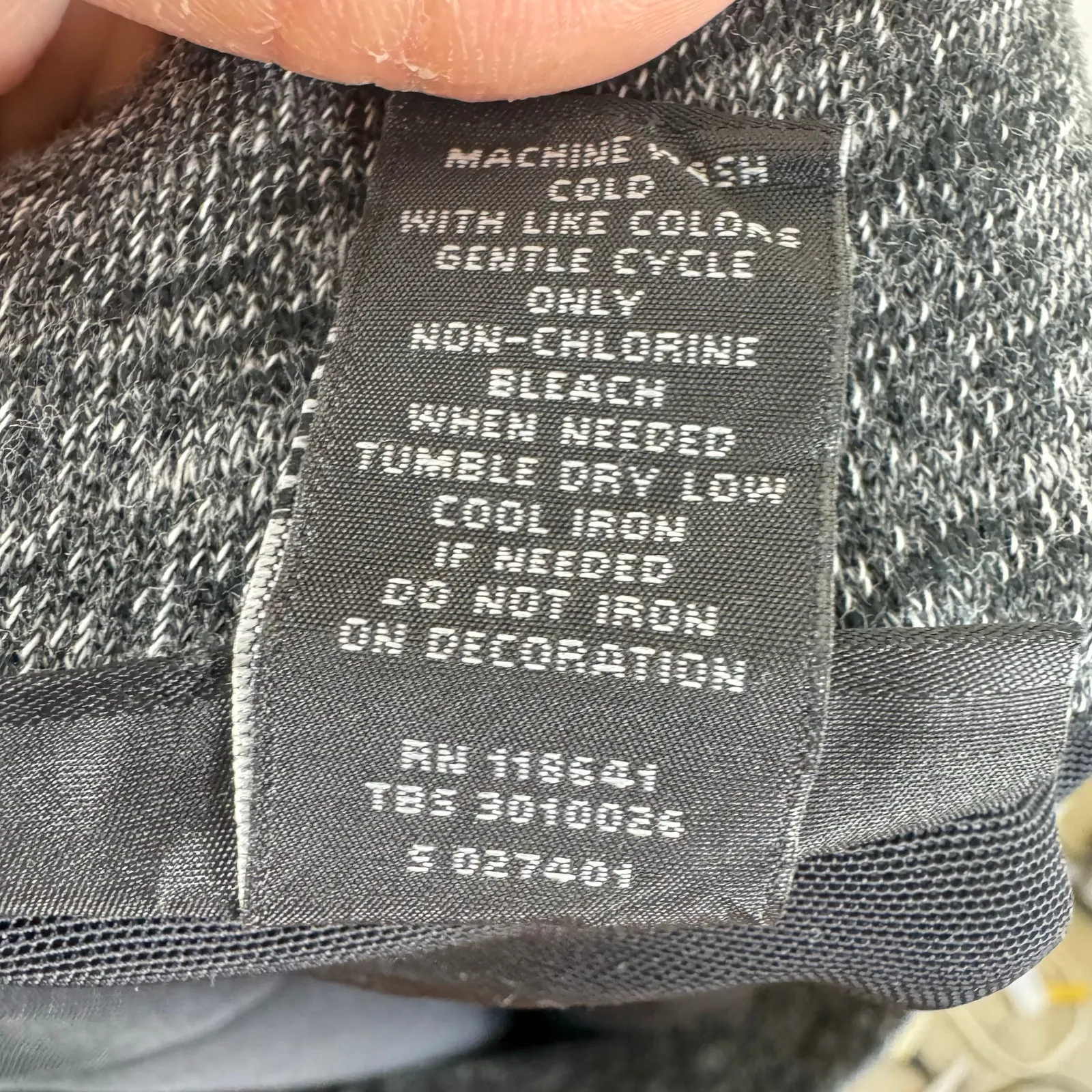 Lane Bryant Dark Gray Heather Ruched Lined Knit Pull On Above Knee Skirt Size 18 - Image 5