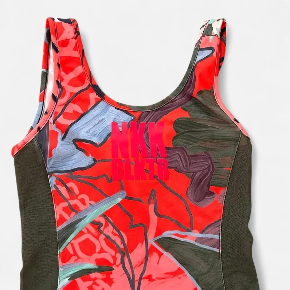 NIKKI BLACKKETTER X GYMSHARK SEASON 2 RARE PINEAPPLE THE PLUNGE BODYSUIT sz S - Image 4