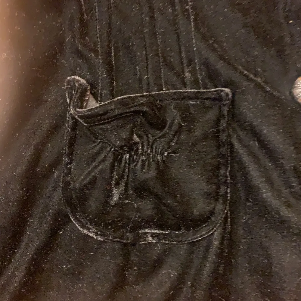 Maurices Black Blazer XL  with Notched Lapel detail buttons and pockets velvet - Image 4