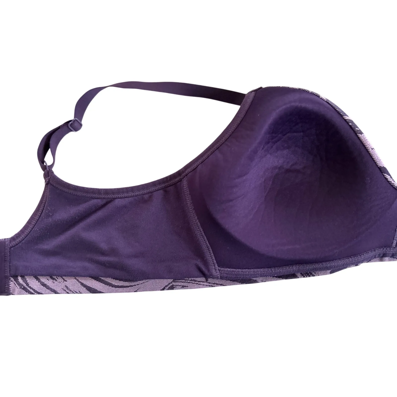 Third Love Purple Swirl Wireless Comfort Bra Large L - Image 4