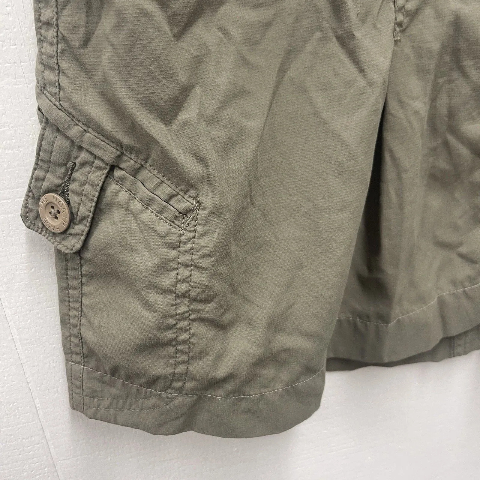 The North Face Skirt Women's Size 4 Olive Green Cargo Pleated Side Pocket Knee - Image 4