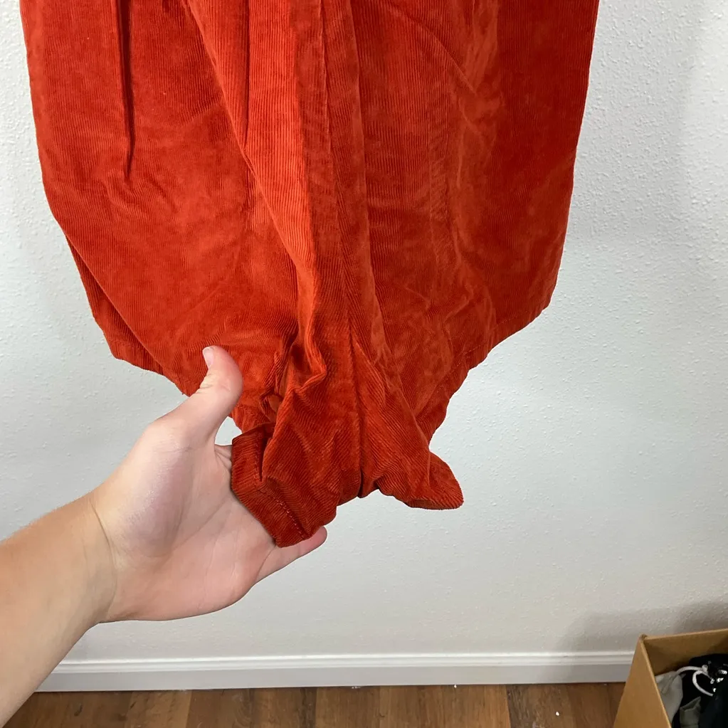 BDG  Rust Corduroy Romper Size 6 - Image 4