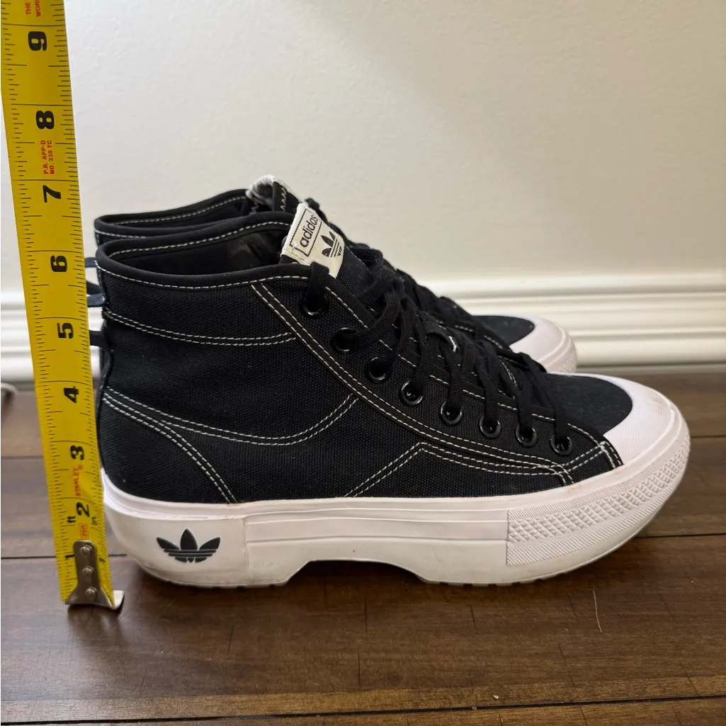 Adidas Nizza Trek high-top canvas sneakers Women’s size 9 - Image 5