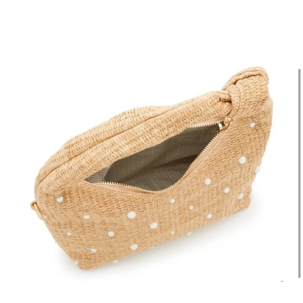 Crown Vintage Raffia Basket Seasonal Knit Hobo Bag NWOT - Image 2