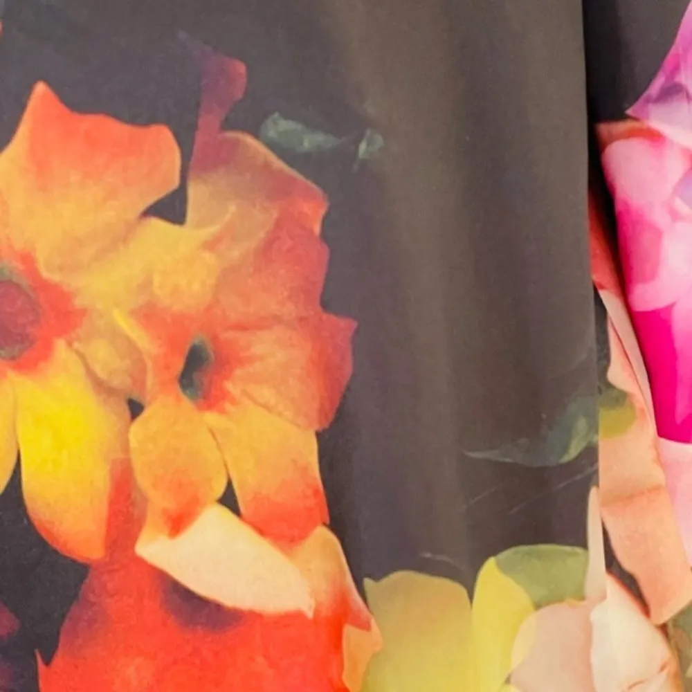 Ted Baker Cadie Cascading Watercolor Floral Overlay Dress - Image 5