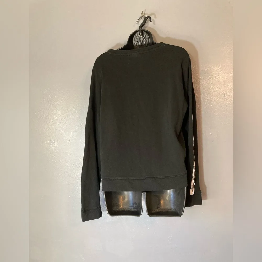 Victoria's Secret PINK Black Crewneck sweater - Image 4