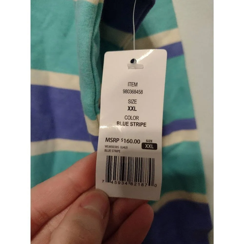Wildfox XXL Blue Stripe Sweatshirt - Image 2