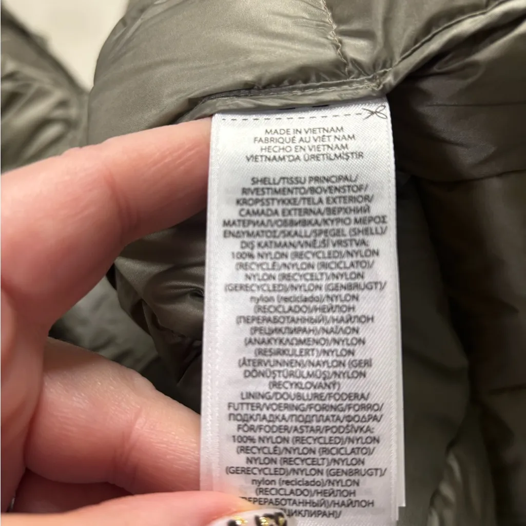 Ralph Lauren Oversized Quilted Down Puffer Jacket Coat Size Small Petite SP New - Image 7