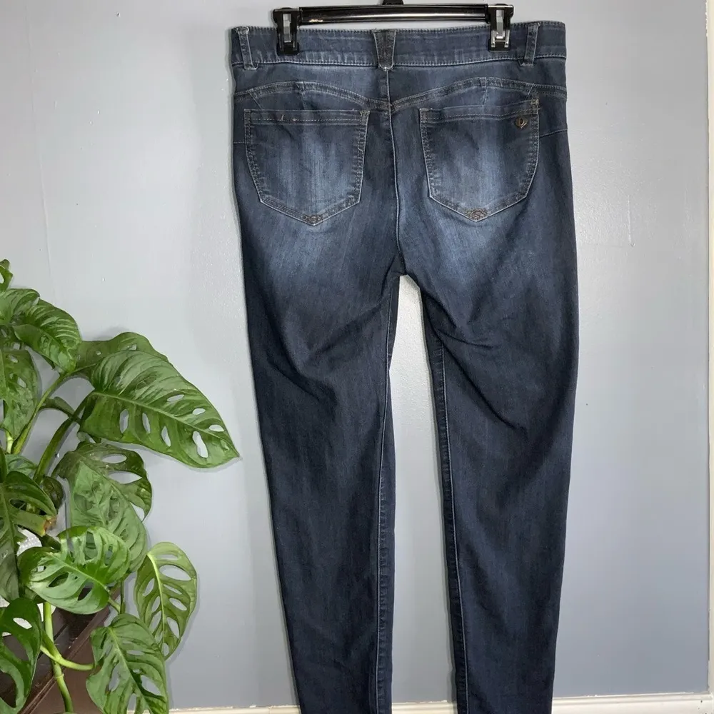 Democracy Ab Solution Booty Lift Medium Washed Ankle High Waist Blue Jeans Sz 10 - Image 5