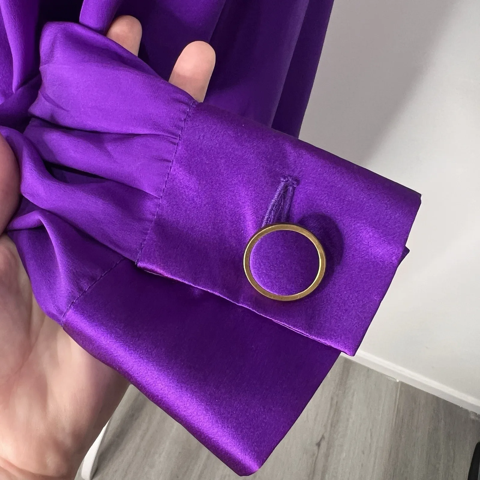 vintage Purple oscar de la renta dress Size 10 - Image 4