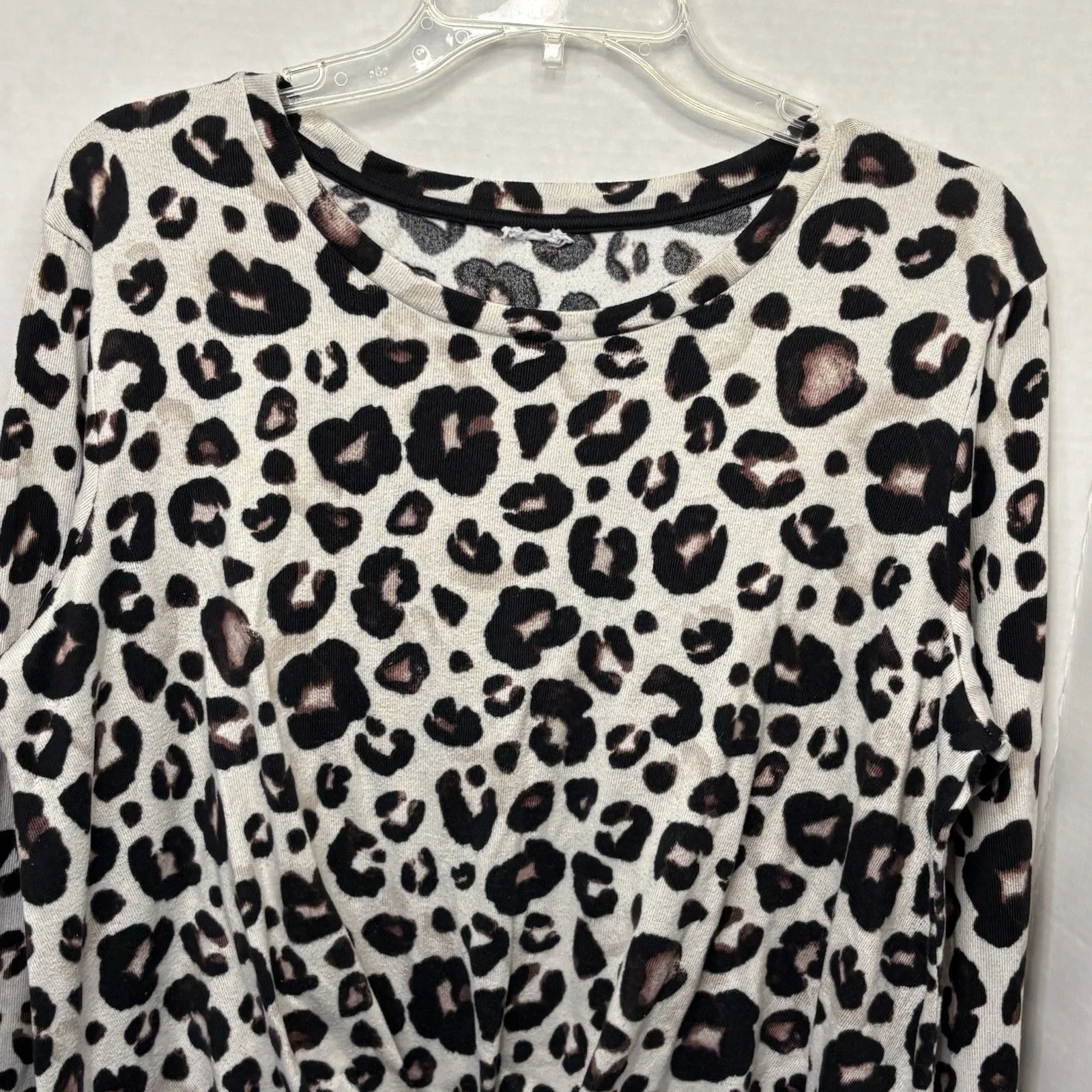 Women’s Leopard Print Pajama Set Size M - Image 2