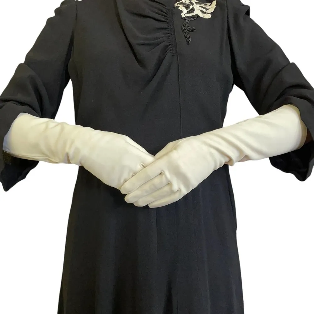 NWOT Vintage White Cotton Forearm 3/4 - Image 7