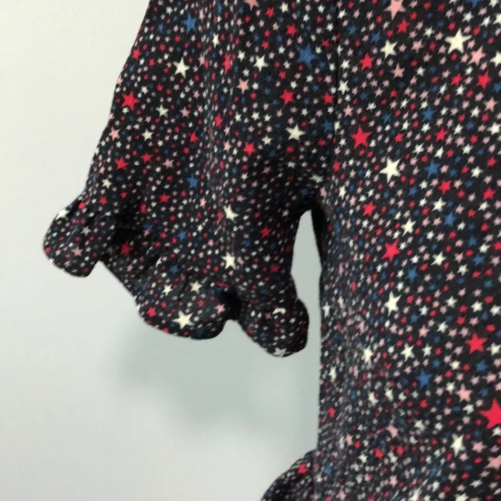 Madewell Starry Night Studio Ruffle Hem Top July 4 - Image 4