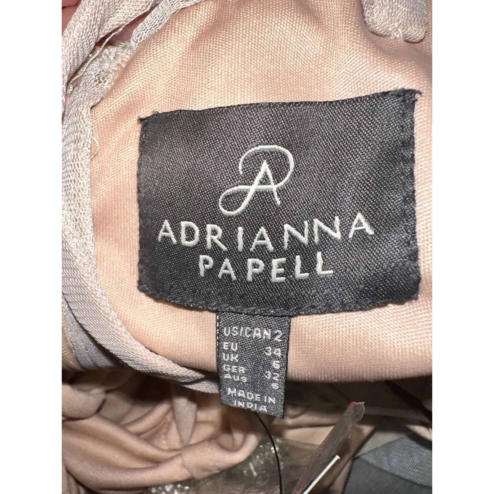 Adrianna Papell Beaded Gown Maxi Dress Sleeveless Formal Party Cocktail Size‎ 2 - Image 12