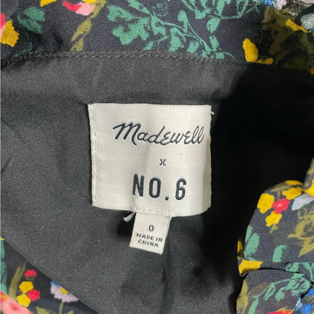 Madewell x No. 6 Garden Bouquet Silk Dress Size 0 - Image 5