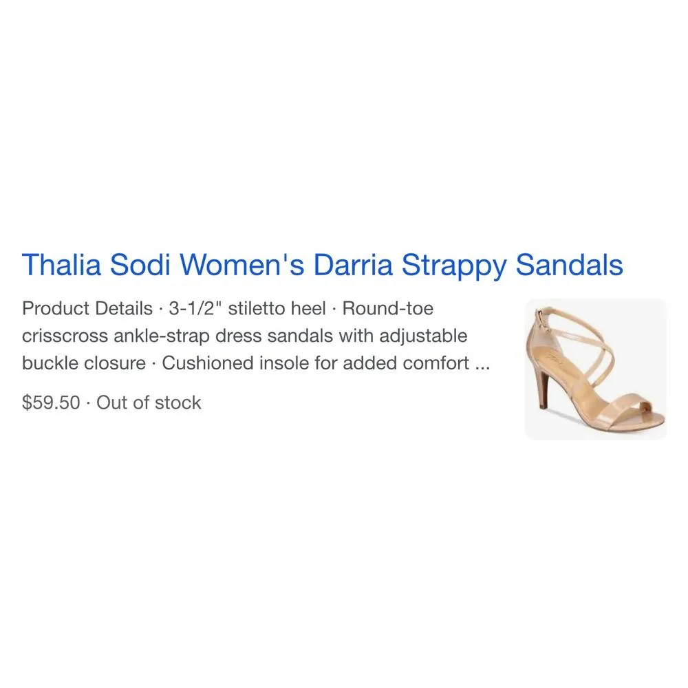 NIB! Thalia Sodi Women's Darria Strappy Stiletto Sandals - Size 11M - Image 8