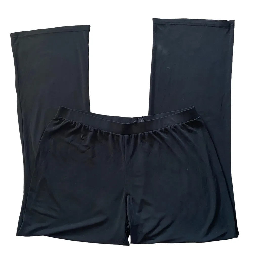 Attention  black stretchy pants pull-on elastic waist women’s size large comfy - Image 3