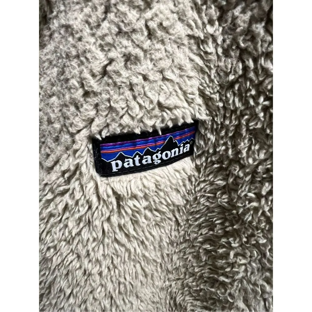 Patagonia Women’s Los Gatos Fleece Vest Size Small Beige Sherpa Zip Up 25216 - Image 6