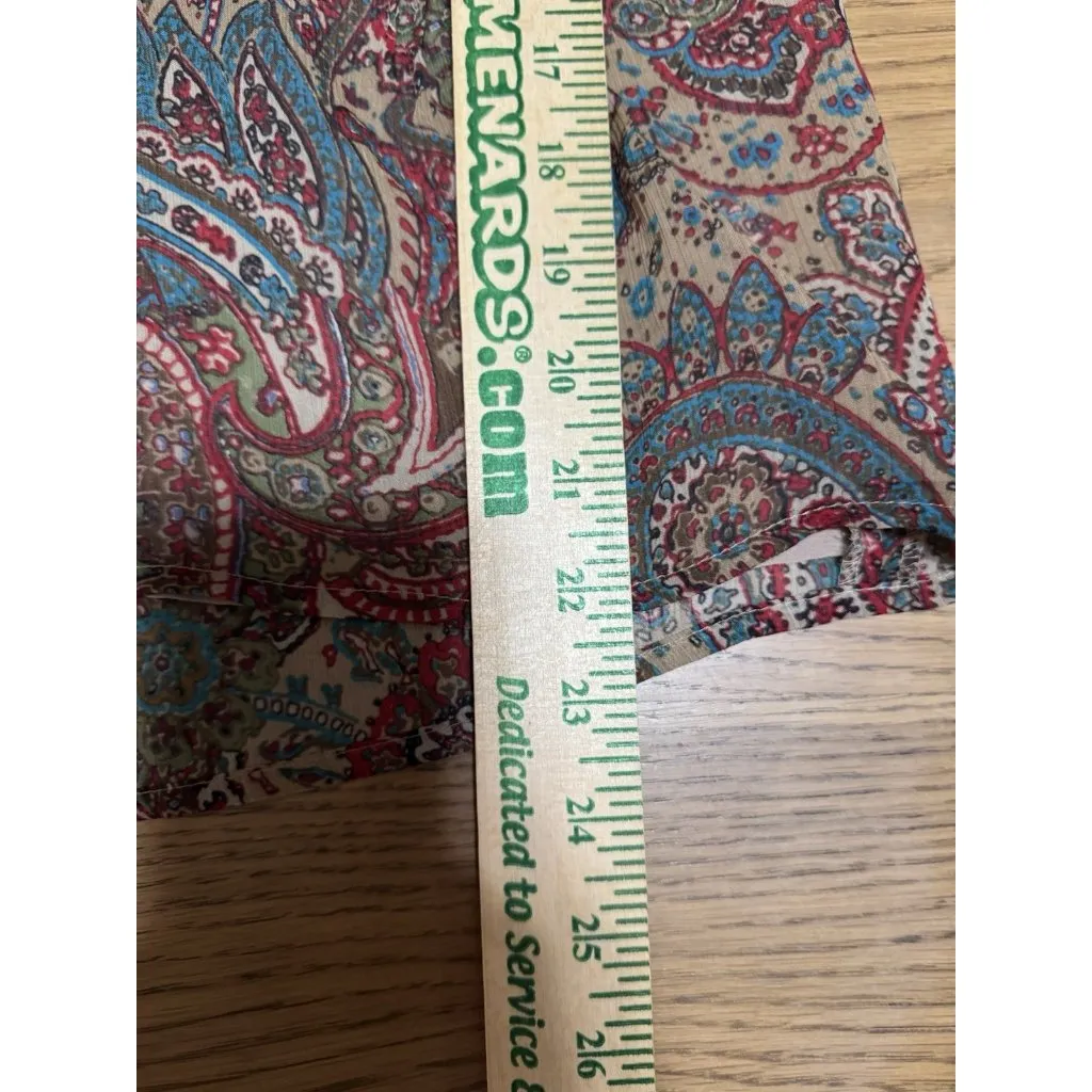 Ana A New Approach Women‎ Sleeveless Tank Top Size S Petite Paisley Light Zipper - Image 4