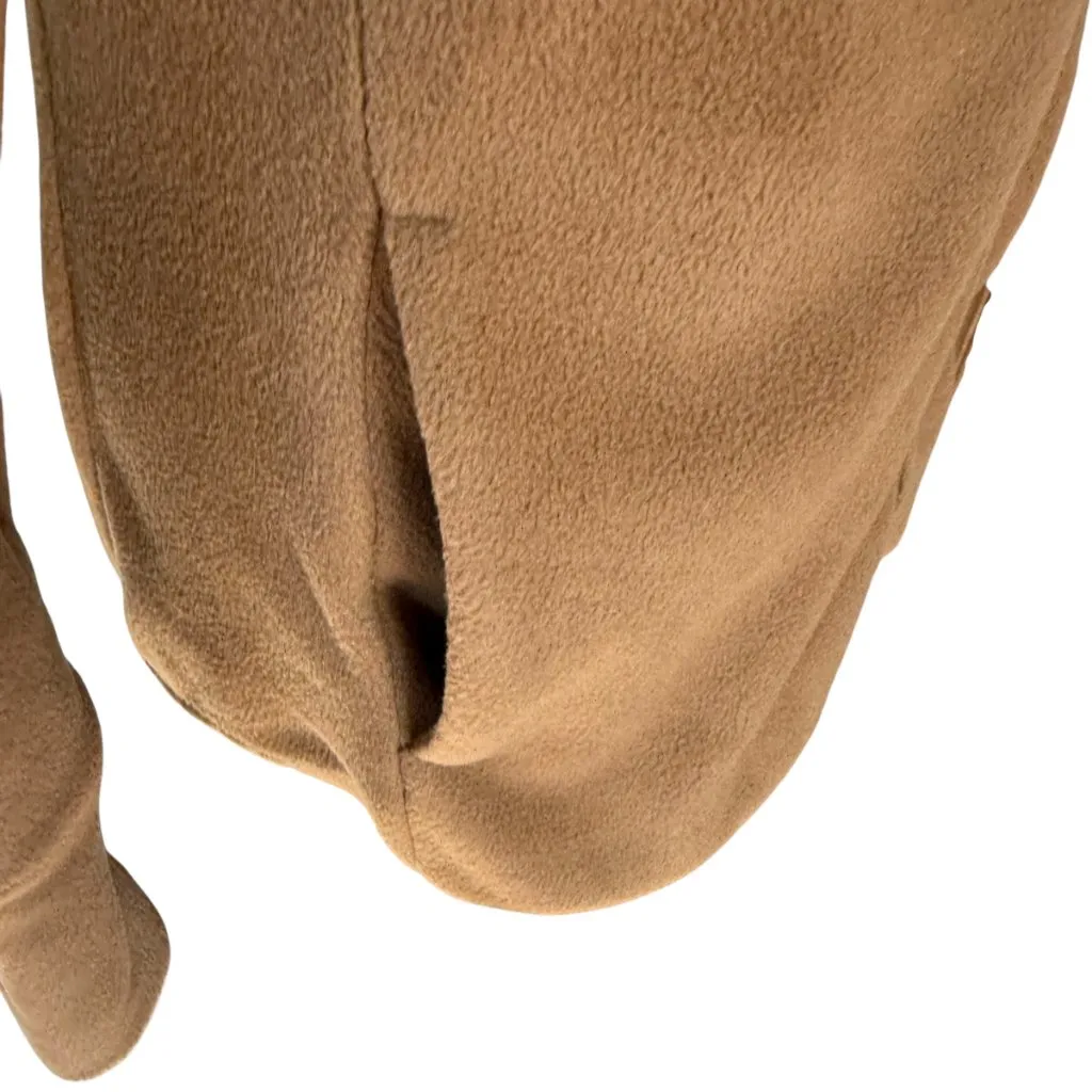 Get After It camel long sleeve collared stretchy zip up fleece jacket sweatshirt Size XS - Image 7