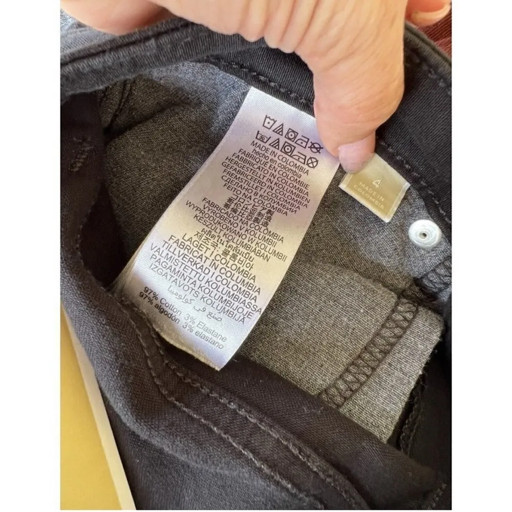 NEW MICHAEL KORS crop flared jeans Black size 4 Button Fly High Waist - Image 9