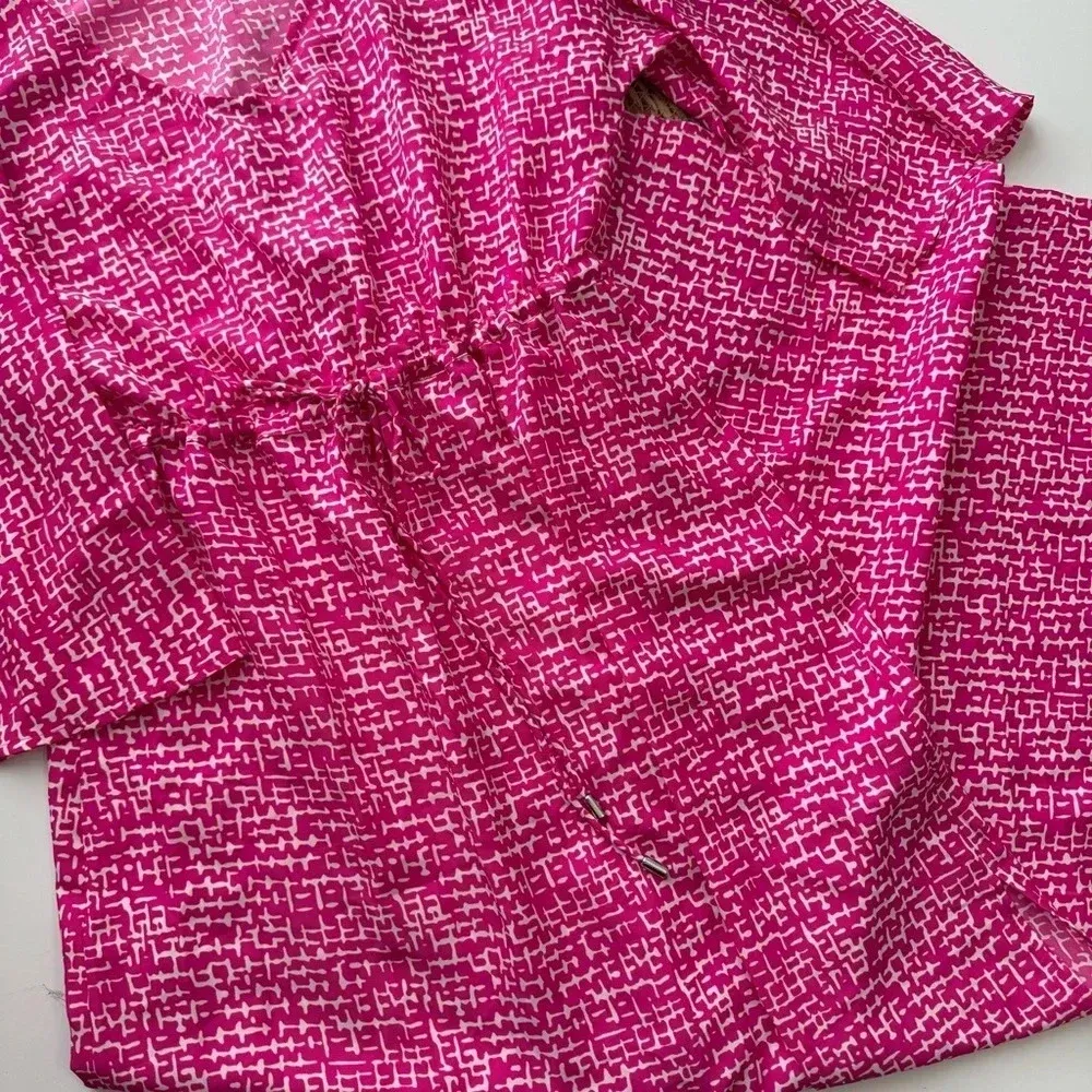 MOTT50 Fuchsia Basketweave Charlotte‎ Dress Size Small Pink - Image 5