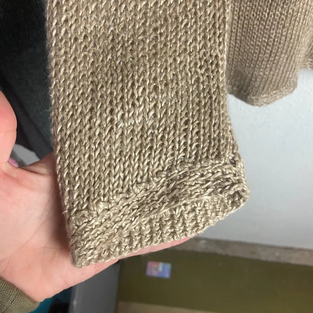 J Mclaughlin Size Small Raelyn Linen Blend Sweater Sand Brown Netural Minimal - Image 6