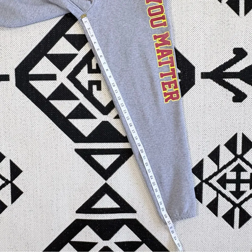 You Matter x Demetrius Harmon University Sweatpants in Gray Small - Image 4