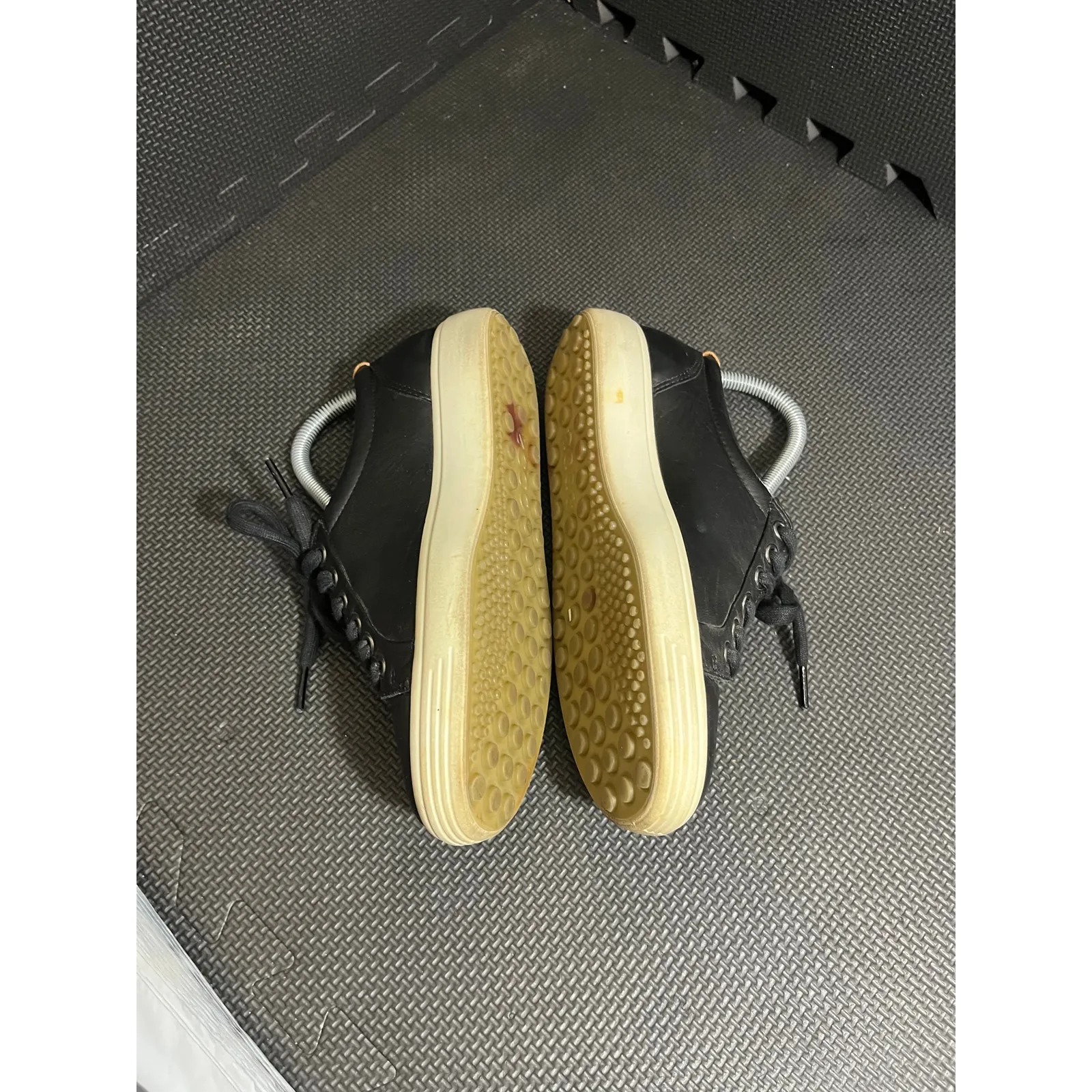 Ecco soft 7 sneaker women's EU‎ 37 US 6 Extra Wide black leather casual shoes - Image 3