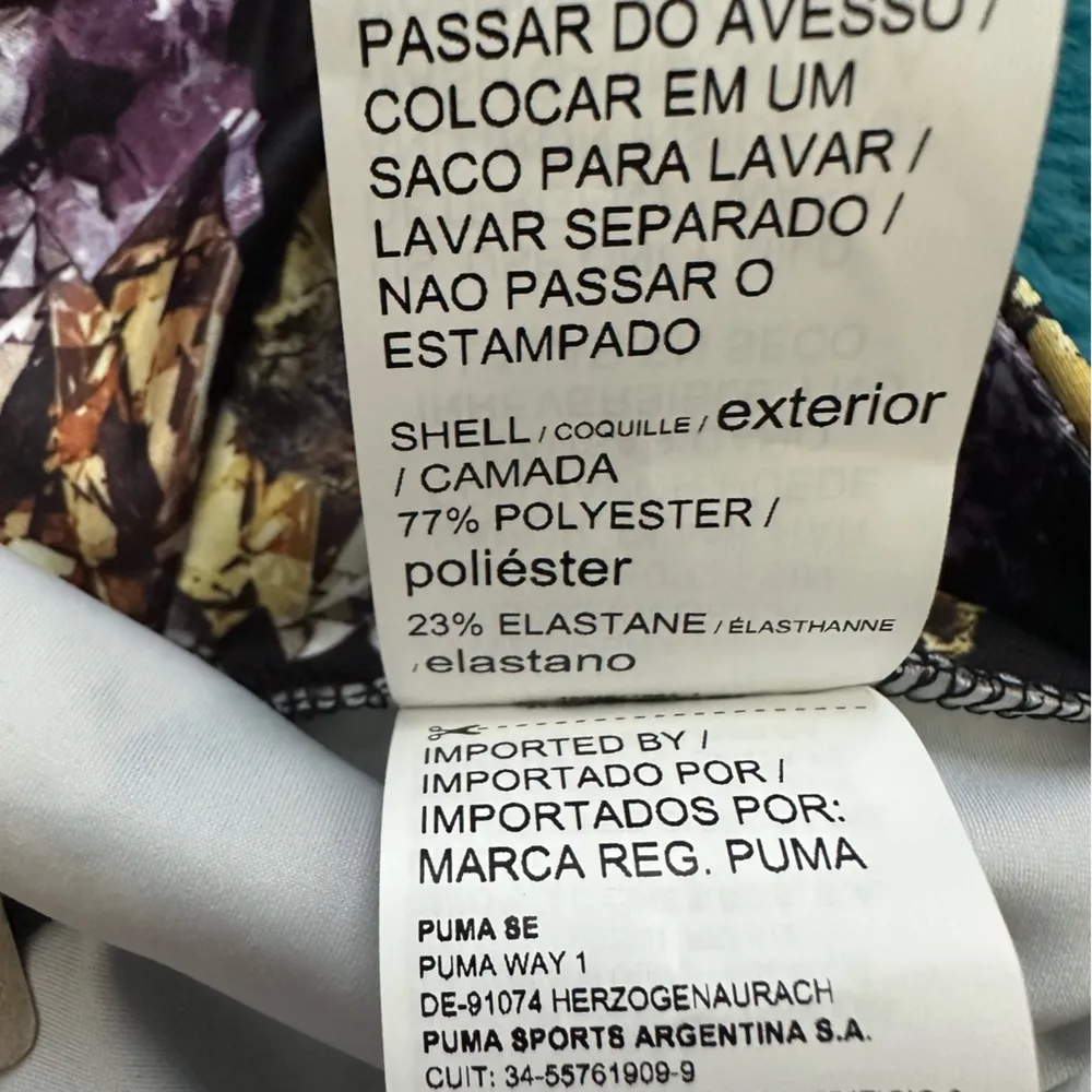 Puma Black with Multicolor Crystal Pattern Biker Shorts Size S - Image 14