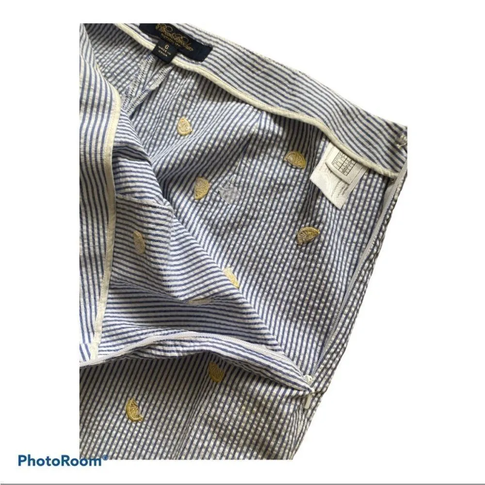 Brooks Brothers Seersucker lemon Pants size 6 - Image 2