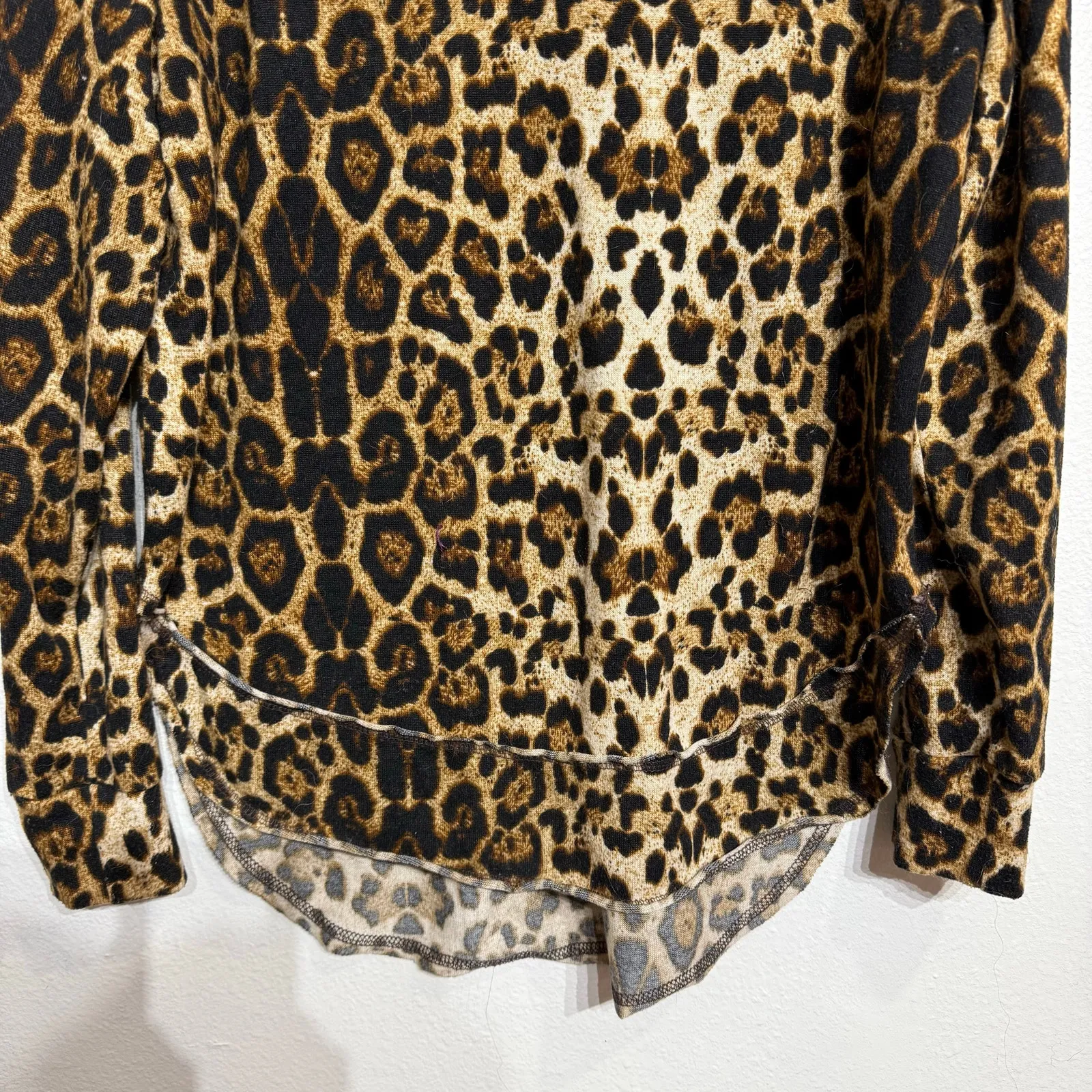 Altar'd State Tan Leopard Print Top Sz S - Image 4