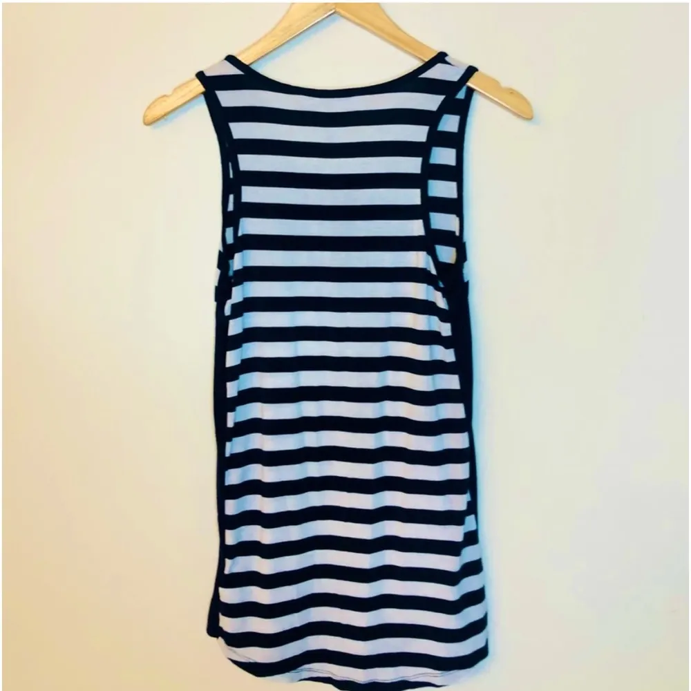 MICHAEL Michael Kors Navy/White Striped Tank size XS - Image 7