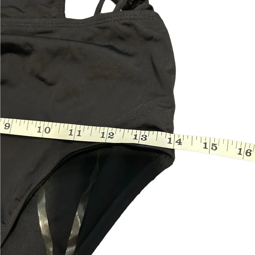 Bar III Black Macrame Cut Out Monokini One Piece Swimsuit Size medium - Image 12
