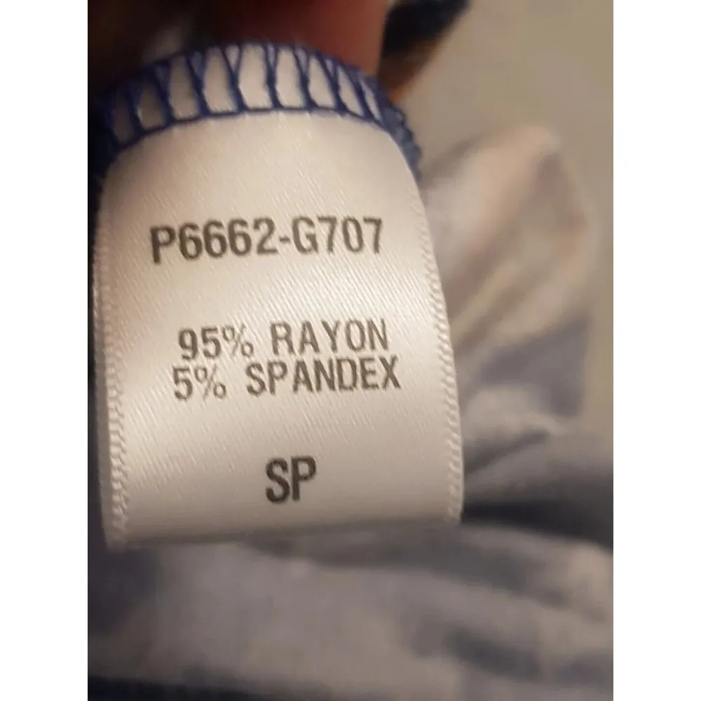 Loveappella Womens Dress Size Small Blue Shift Bohemian Long Sleeve Open Back - Image 8