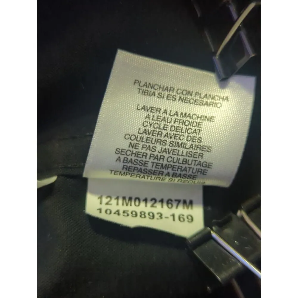 Jones New York Signature Blouse Woman's Medium Black 100% Cotton Business - Image 9