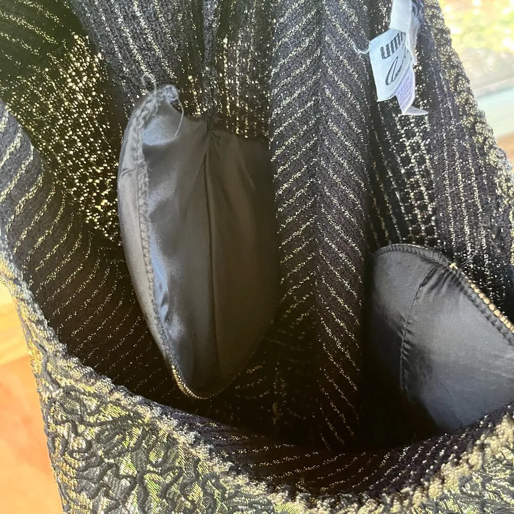 Umi Collections By Anne Crimmins Women's Vintage Gold Metallic Blouse Size M Size M - Image 6