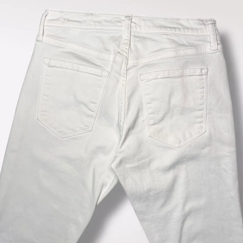 Banana Republic White Mid Rise Skinny Jeans Petite 28P  - Image 8