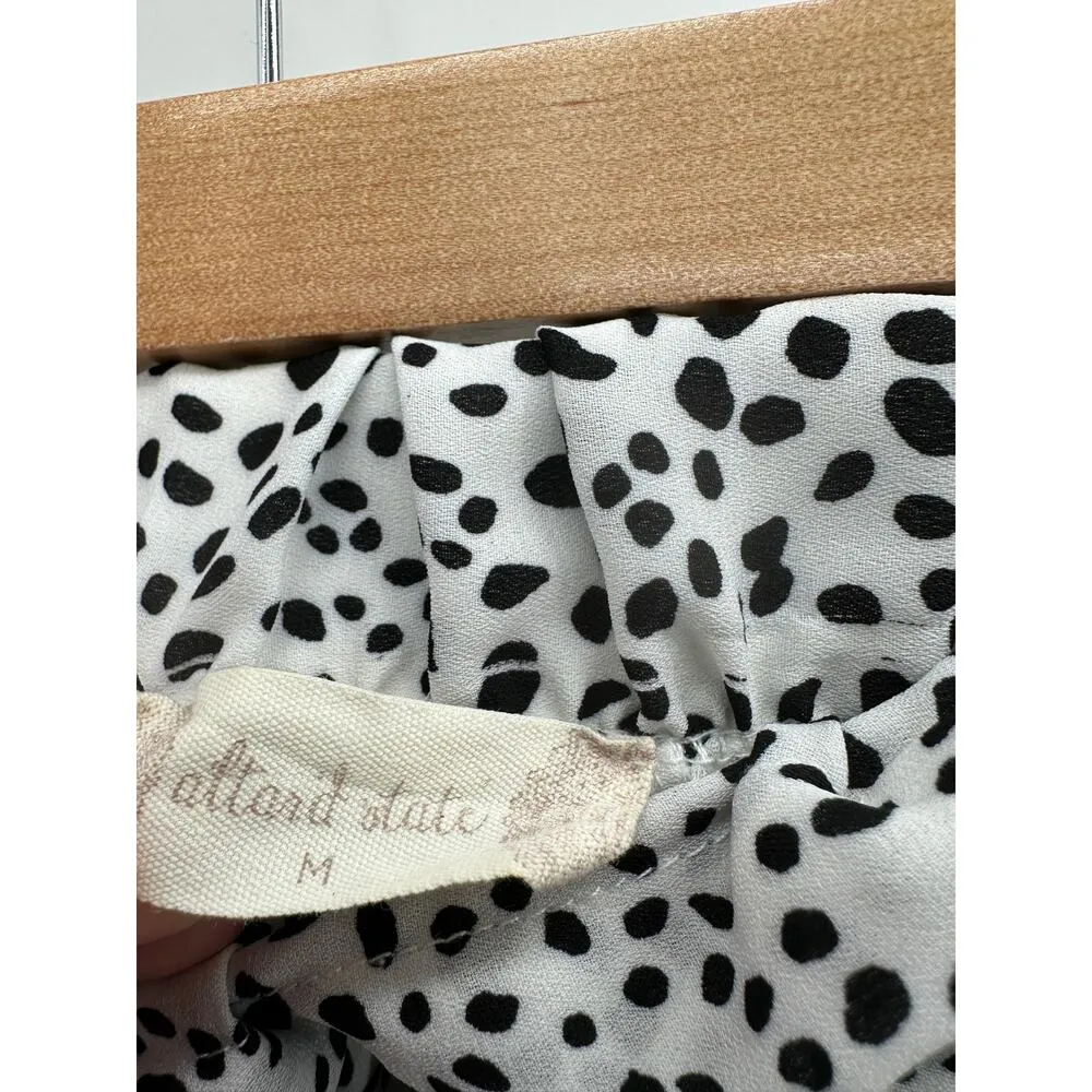 Altar'd State Womens Paperbag Shorts Size M Polka Dot Belted High Waisted - Image 6