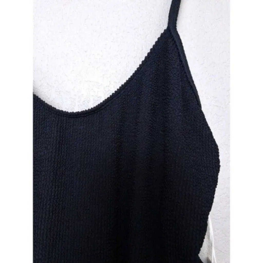 NWT Good American Always Fits One Piece 2XL-3XL Black001 Stretch Cheeky Crinkle - Image 5