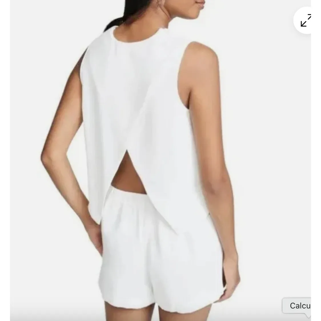 Club‎ Monaco Romper Womens 0 Tan Beige Textured Open Back Dressy Chic Playsuit - Image 3