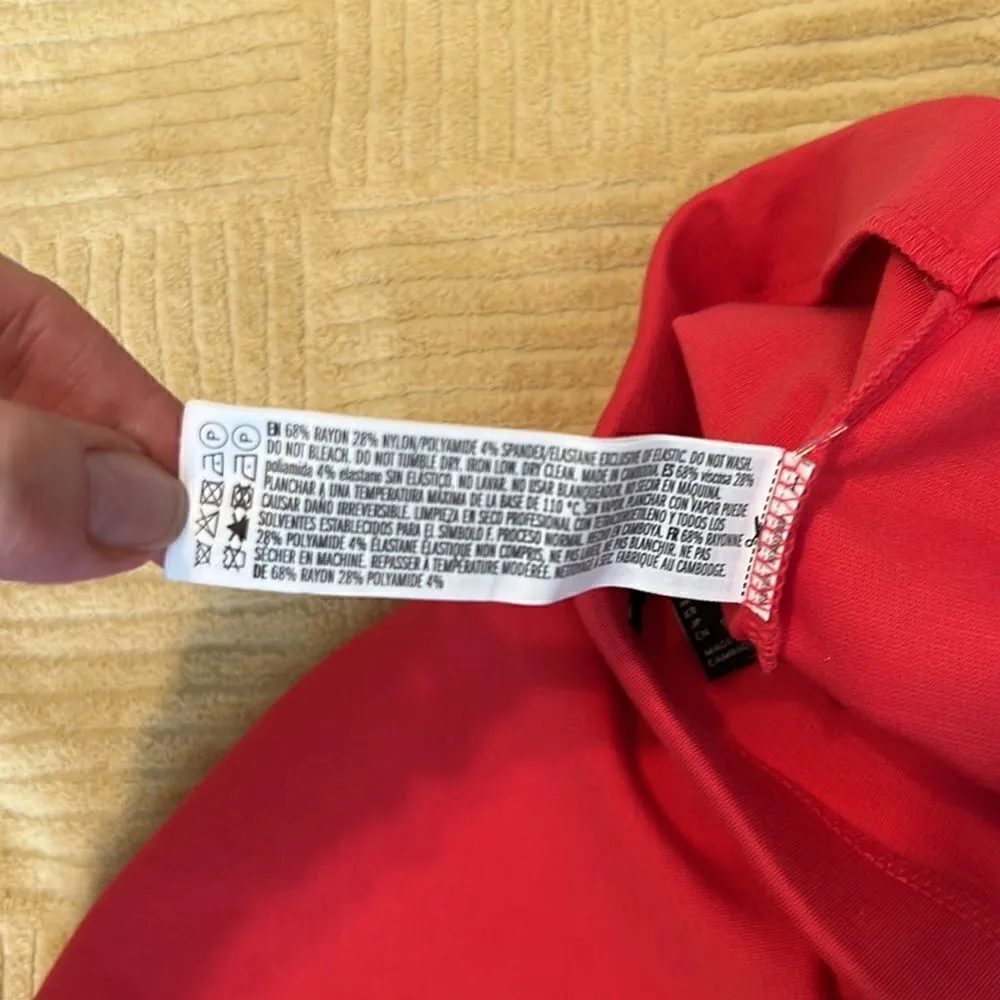 NWT Forever 21 tube dress skirt bodycon high waist beautiful watermelon color - Image 12