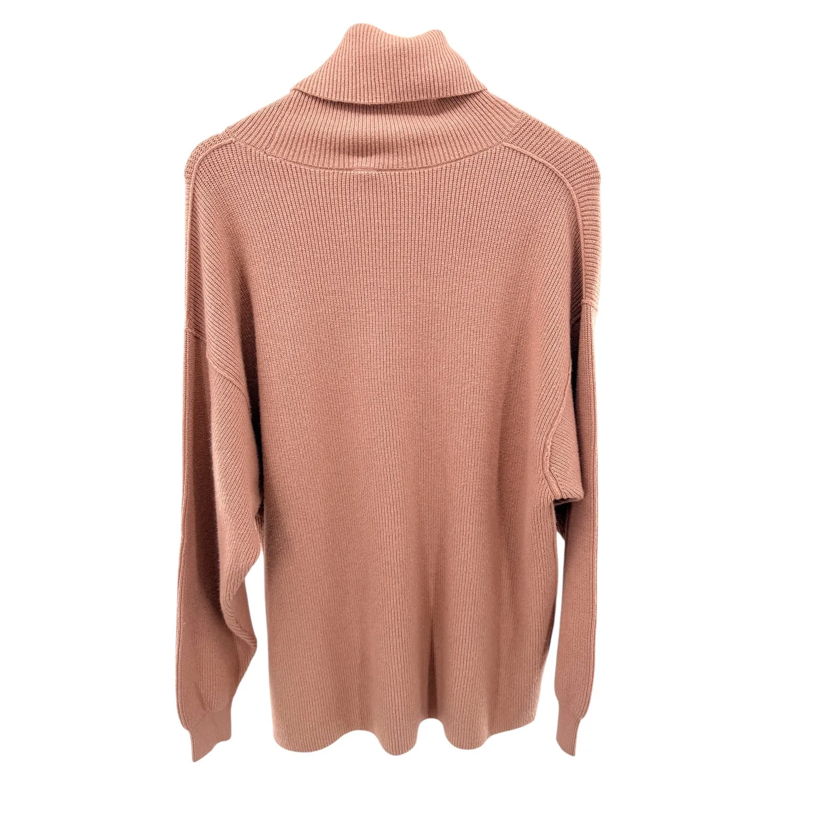 Free People Mauve Oversized Turtleneck Tunic Sweater Boho Cozy Slouchy Soft Girl - Image 7